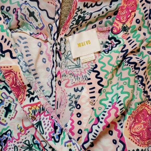 Maeve Abstract Print Dress - Picture 4 of 7